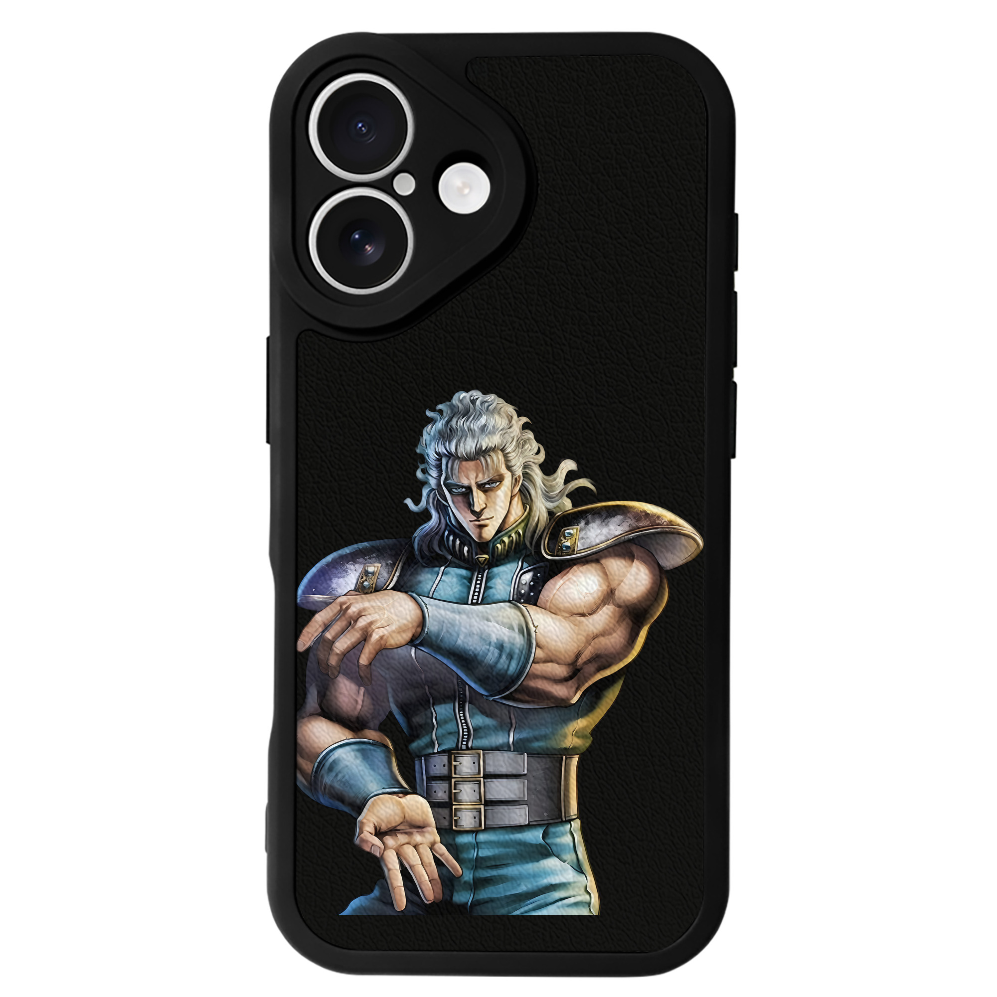 （画像用） 北斗の拳 Fist of the North Star 【iPhone 16シリーズ対応】シリコンスマホケース（レザー調） 材質：シリコン